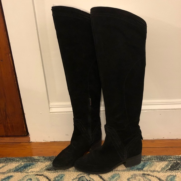 Vince Camuto Shoes - Black Suede, Over The Knee Boots